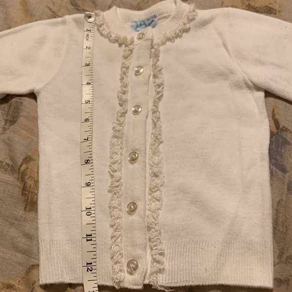 Julius Berger 100% Orlon acrylic, ivory cardigan - Picture 5 of 8